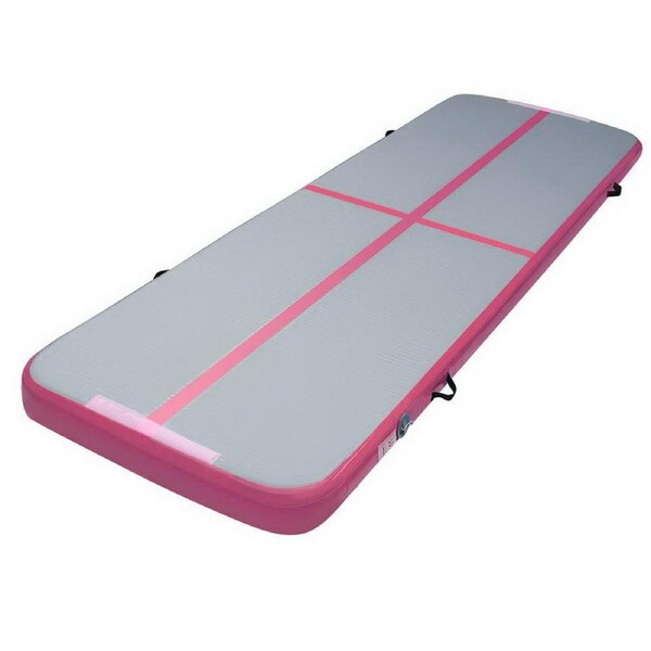 Everfit 3M Air Track Inflatable Airtrack Tumbling Mat Pump Floor Gymnastics 3M Pink Air Track