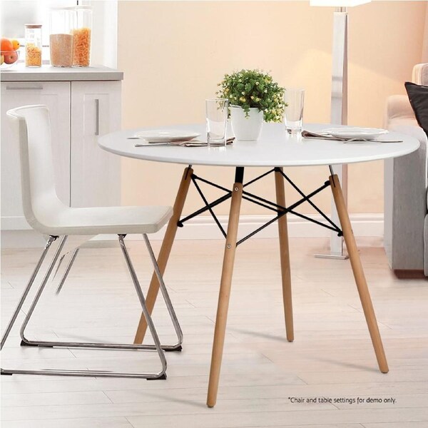 Artiss Dining Table Chairs Dining Set 4 Seater Modern Kitchen Wooden Furniture 100cm Table (Chairs Excluded)