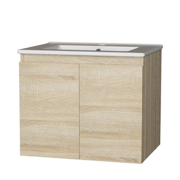 400/600/750/900mm Cefito Vanity Unit Bathroom Cabinet Wash Basin Sink Storage Cashell Oak / 600mm