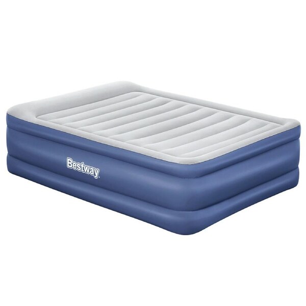 Bestway Air Bed Inflatable King Queen Single Bed Mattress Sleeping Mat with Pump Model 3 - Queen