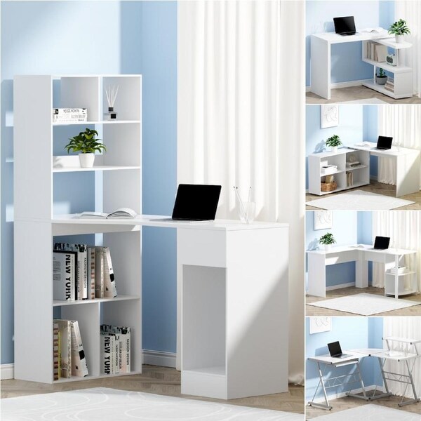 Artiss Corner Computer Desk Home Office Desks Study PC Laptop Table Shelves Kodal