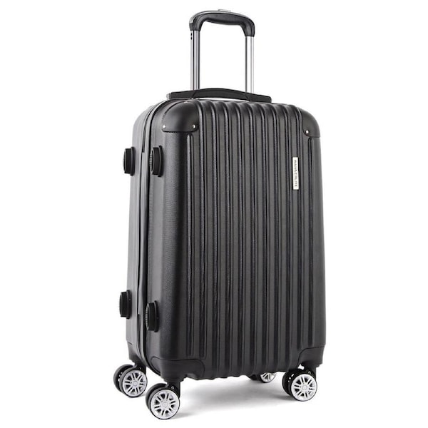 Wanderlite Luggage Set Suitcase Sets 1/2/3pc Carry On TSA Hard Case Lightweight 28in Black