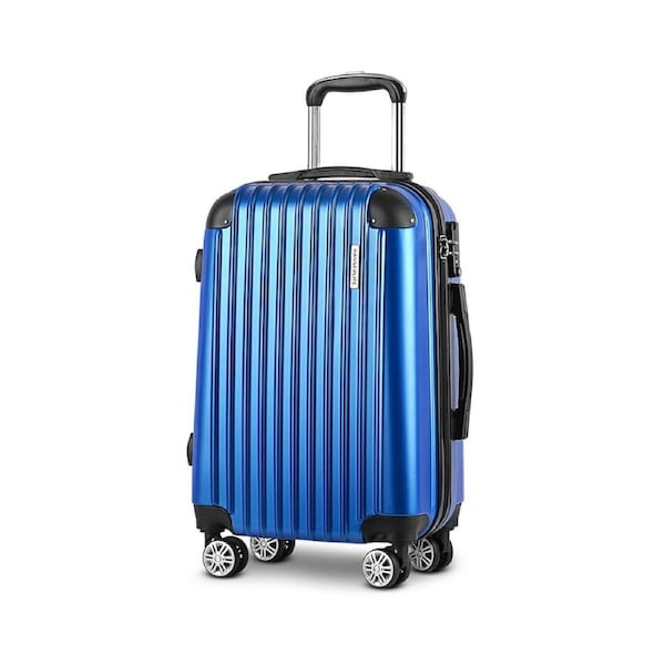 Wanderlite Luggage Set Suitcase Sets 1/2/3pc Carry On TSA Hard Case Lightweight 28in Blue