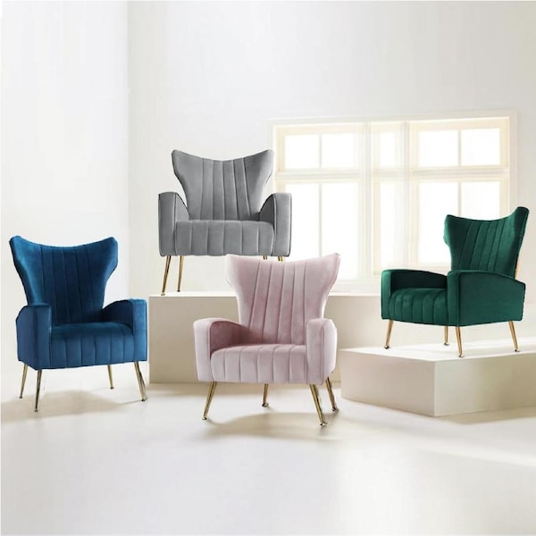 Artiss Armchair Lounge Chair Accent Chairs Armchairs Velvet Sofa Couch Seat Green