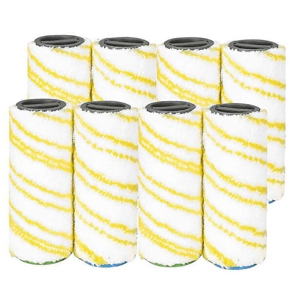 JOYBUY 8 Pcs Roller Brush Replacement Accessories for FC5 FC7 FC3 FC3D Electric Floor Cleaner