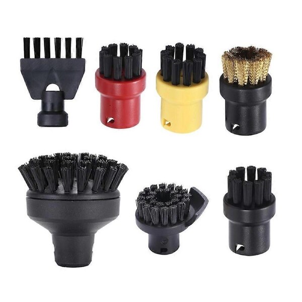 JOYBUY Round Brush Flat Brush Head for SC1 SC2 SC3 SC4 Large Round Brush Cleaning Brush for Steam Cleaner