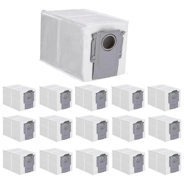JOYBUY 16 Pack Dust Bags for Q Robot, Qrevo MaxV, S8 Max Ultra, S8 MaxV Ultra Robot Vacuum Bags Replacement Parts
