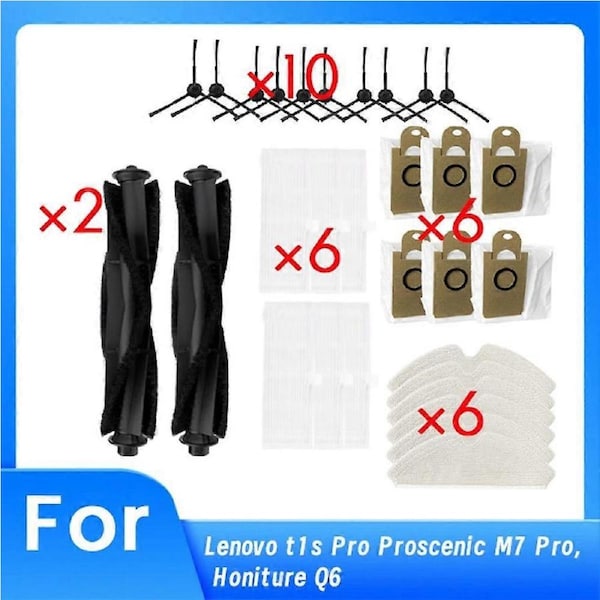 JOYBUY 30 PCS for T1s Pro/ M7 Pro/ Q6 Vacuum Cleaner Accessories Replacement Parts