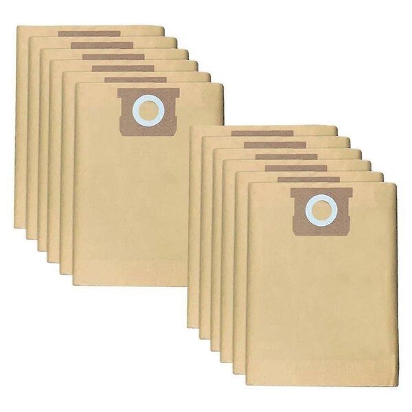 JOYBUY 12Pack DXVA19-4101 Dust Bag for 6-10 Gallon Wet/Dry Shop Vacuums DXV06P DXV09P DXV10P DXV10S DXV10SA DXV10SB