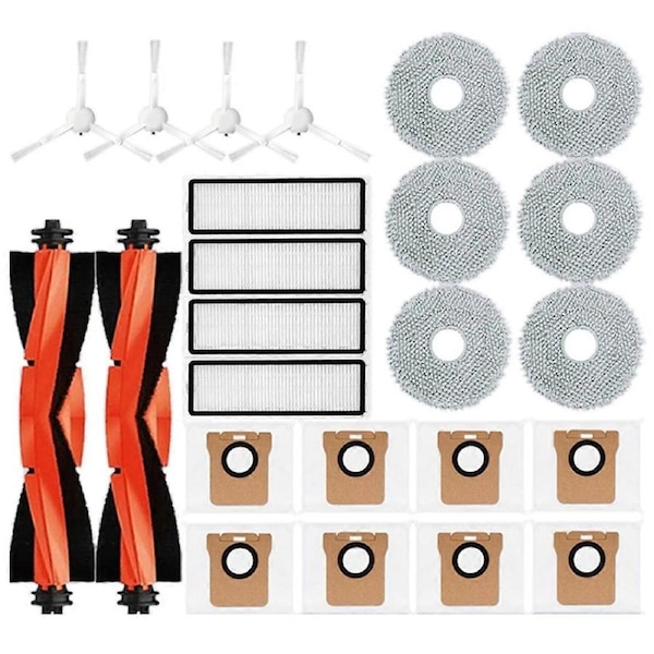 JOYBUY 24PCS Replacement Parts for Robot Vacuum X20 + / X20 Plus Vacuum Main Side Brush Hepa Filter Mop Cl