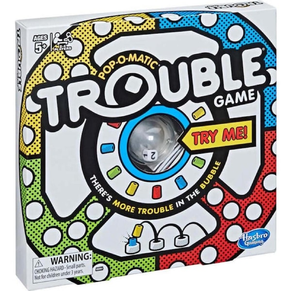 Hasbro Gaming - Trouble Game Pop-O-Matic Fun Family Board Game