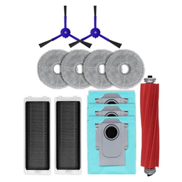 JOYBUY 12PCS for Q P10 A7400RR Robot Vacuums Cleaner Accessory Main Side Brush Hepa Filter Mop Cloths Dust