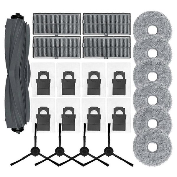 JOYBUY For X30 /X30 Pro Ultra Robot Vacuum Cleaner Spare Parts, Main Side Brush Filter Mop Rag Dust Bag