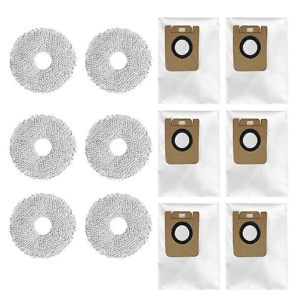 JOYBUY Replacement Dust Bags Mop Cloth for Bot L10S Ultra / S10 / S10 Pro Robot Vacuum Cleaner Accessories