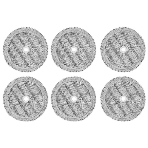 JOYBUY 6Pcs Replacement Mop Pads Rags for LG A9 Steam Mop Cloth Vacuum Cleaner Robot Mopping Machine Clean