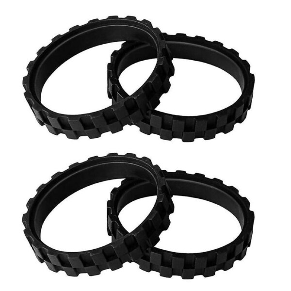 JOYBUY 4pcs Tires Wheels Compatible Irobot Roomba Series 500 600 700 800 900 Compatible Roborock S5 Max S6 Maxv Robot Vacuum Cleaner Parts