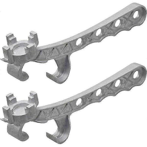 JOYBUY 2x Aluminum Drum Wrench,Metal Bucket Opener 5 Gallon, for Opening 10-55 Gallon Drum, Fits 2 Inch and 3/4 Inch Bung Caps