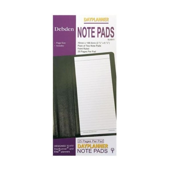 Debden DayPlanner Slimline Refill Note Pads SL4011