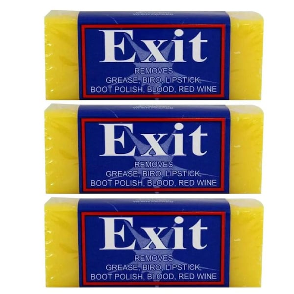 Exit Soap Stain Remover Grease Biro Blood Stain Multi Purpose Cleaner - Set of 3