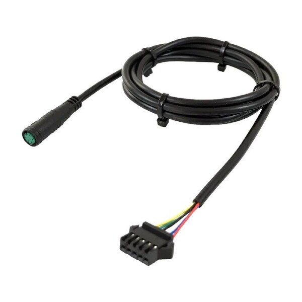 TDR Adapter Cable 165cm 5Pin KT Display SM Connector Extension Wire Plug Waterproof Instrument Controller Conversion ABS Material Electric Bicycle Ebike Accessories Connection Interface Line