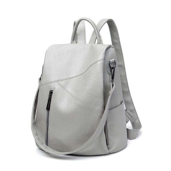Fashion Women Genuine Leather Backpacks Patchwork Cowhide Men Anti-theft Bag Travel School for Kids
