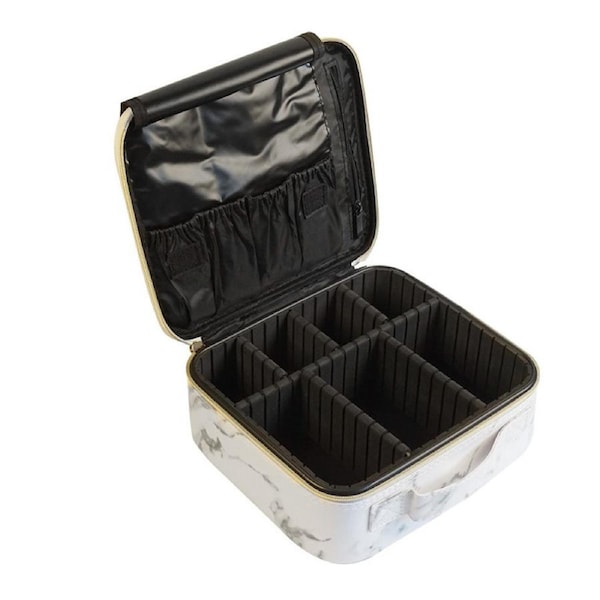 Marble Style PU Waterproof Makeup Bag Travel Desk Organizer Professional Cosmetic Bag