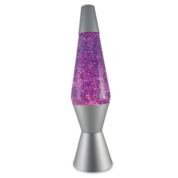 MDI Diamond Glitter Lamp Night Light Bedside Tabletop Decor Silver/Purple