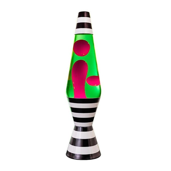 Mystical Worlds Diamond Motion Lamp Light Bedside Tabletop Decor B&W Stripes