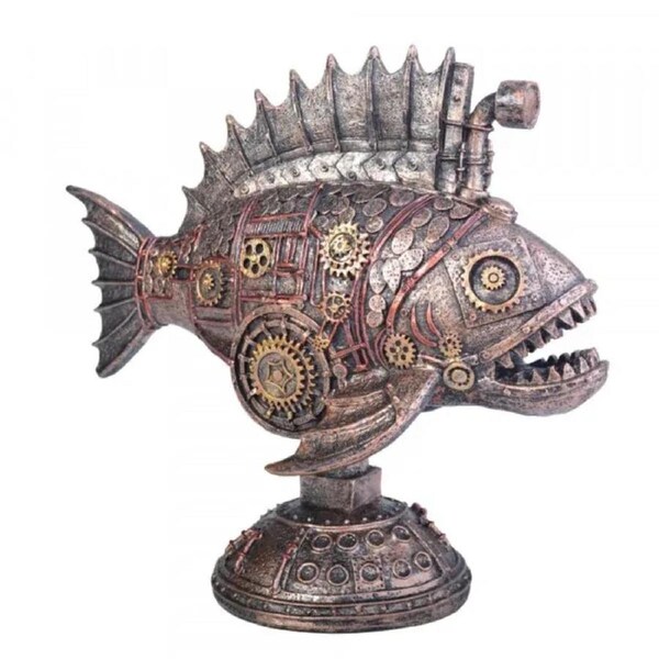 Bioscape Steampunk Fish Small 10.5x4.5x10cm