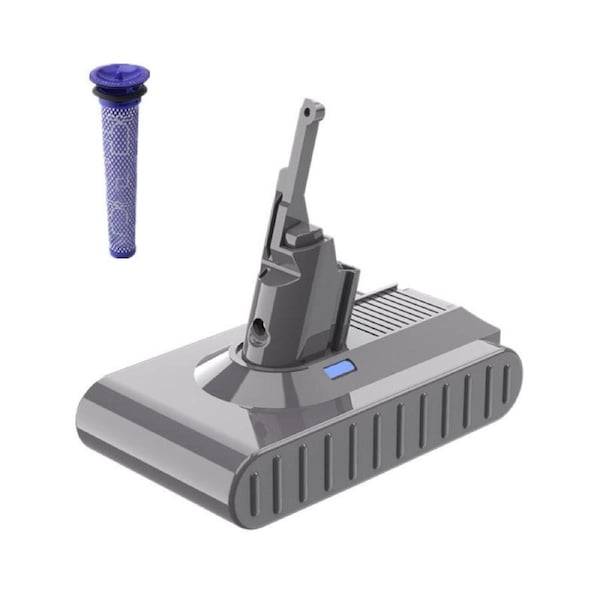 9500mAh Sony Cell Battery + Filter for Dyson V8 SV10 Vacuum Cleaner