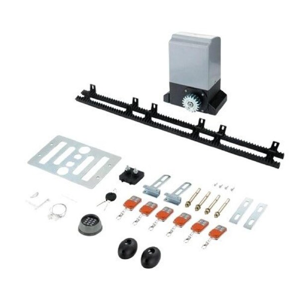 Electric Sliding Gate Opener 550W 0.74HP for 2m Gates w/ 6 Remotes & APP