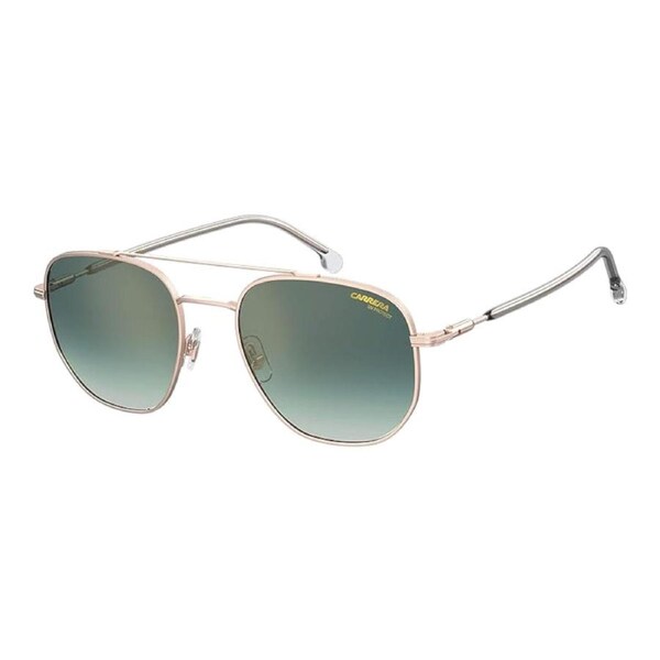 Carrera 236S 0DDBEZ Mens Sunglasses Gold Copper Green Lens 54mm Pilot Style
