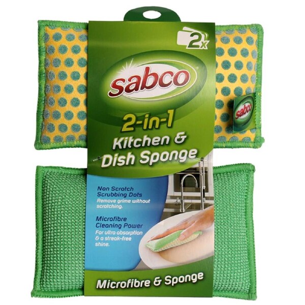 Sabco 2-in-1 Kitchen & Dish Sponge
