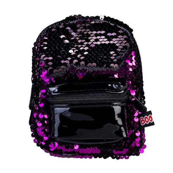MDI BooBoo Backpack Minis Sequin Black/Purple Mini Bag/Purse 11x13cm 3y+