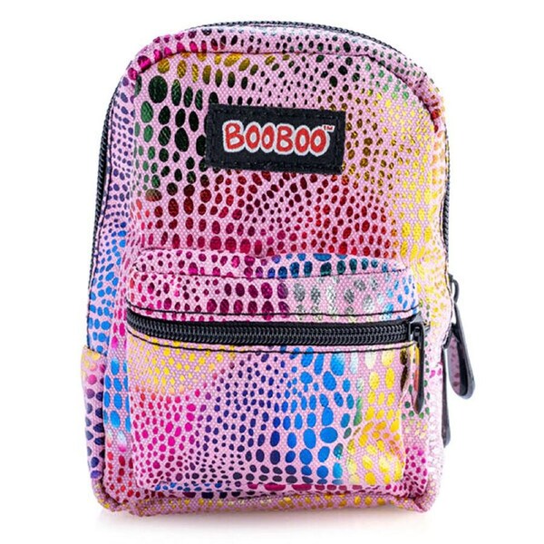MDI BooBoo Backpack Minis Rainbow Foil Pink Novelty Mini Purse 11x15cm 3+