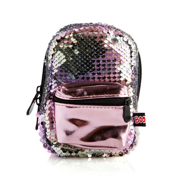 MDI BooBoo Backpack Minis Sequin Pink Clip-On Mini Bag/Purse 11x13cm 3y+