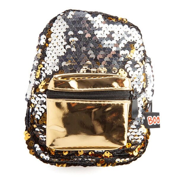MDI BooBoo Backpack Minis Sequin Gold Mini Clip-On Bag/Purse 11x13cm 3y+