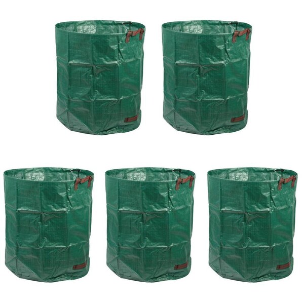 Gardenmaster 5 Pack 268L Giant Green Garden Bag - 20111969