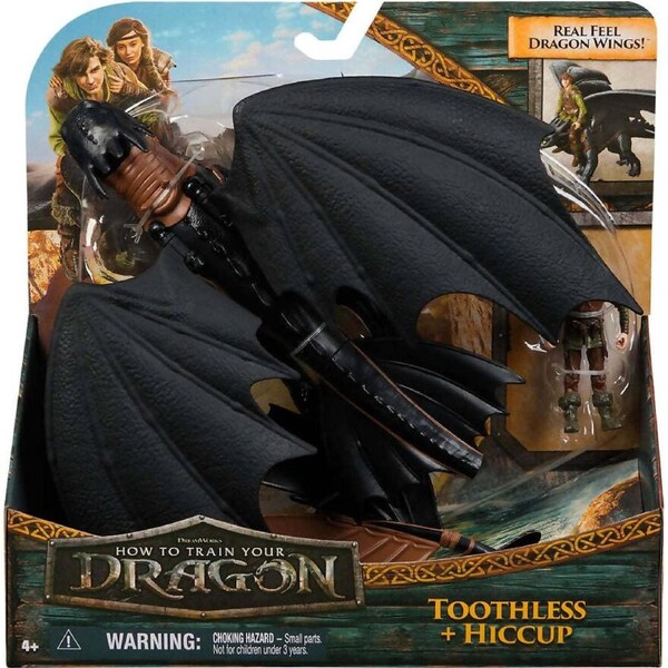 Dreamworks - How To Train Your Dragon Toothless & Hiccup Viking & Dragon Action Set - Spin Master