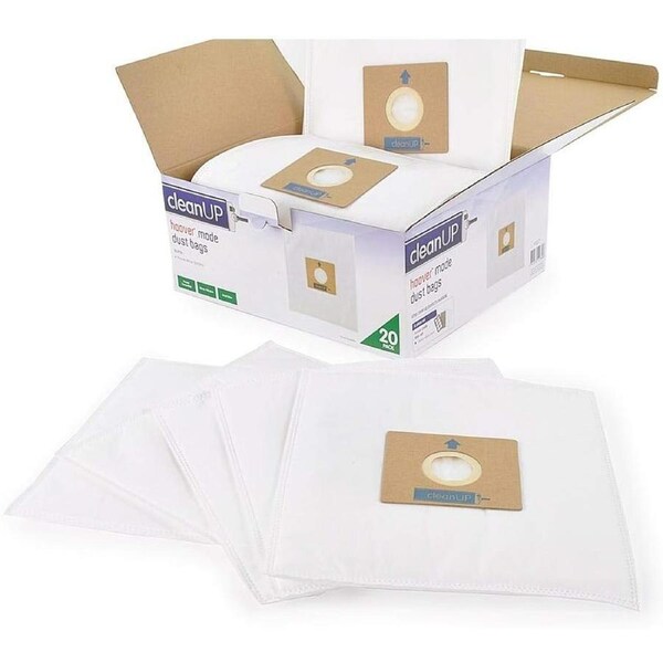 Clean Up Hoover Action & Mode Vacuum Bags 20Pk Micro Filtration - Vacuum Cleaner Bags