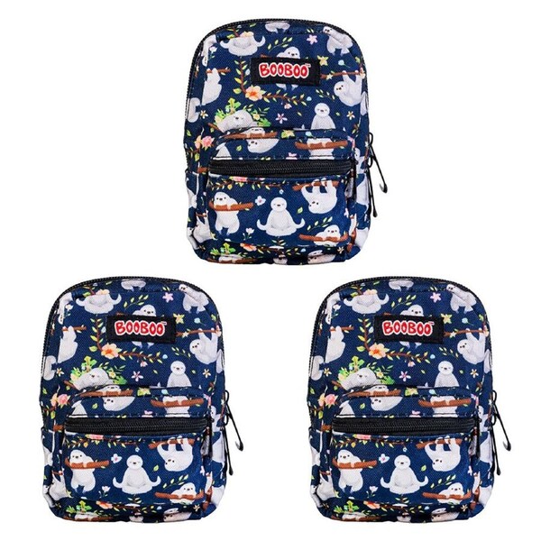 3PK MDI BooBoo Sloth Lounge Backpack Minis Sloth V3 Mini Bag/Purse 11x13cm 3y+