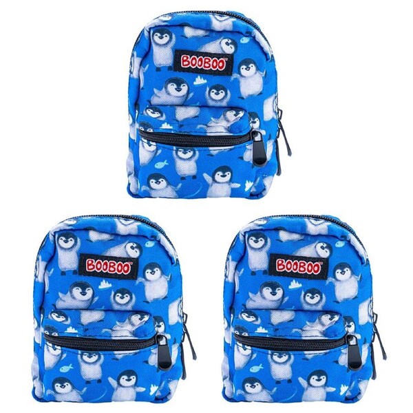 3PK MDI BooBoo Penguin Island Backpack Minis Penguin V2 Mini Bag 11x15cm 3y+