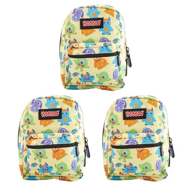 3PK MDI BooBoo Monsterlings Backpack Minis Monsterlings Mini Bag 11x15cm 3y+