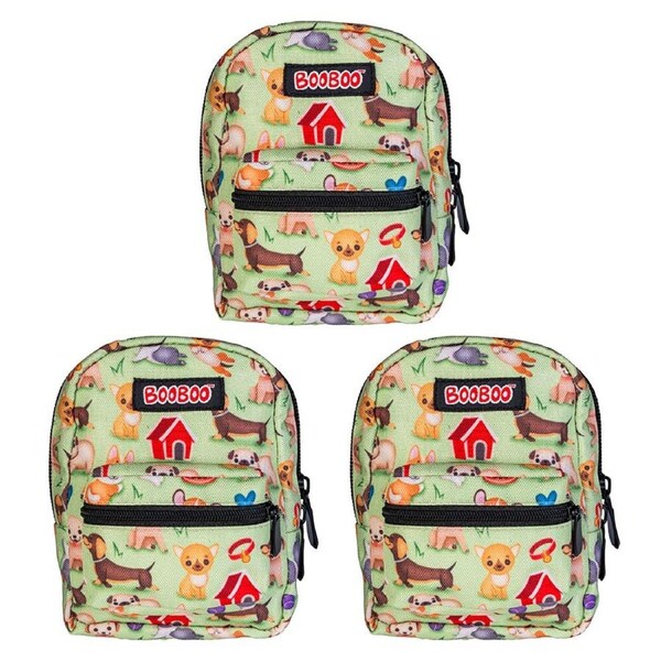 3PK MDI BooBoo Furever Pets Backpack Minis Dogs Mini Bag/Purse 11x15cm Kids 3y+