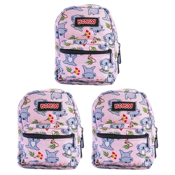 3PK MDI BooBoo Outback Mates Backpack Minis Koala V2 Mini Bag 11x15cm Kids 3y+