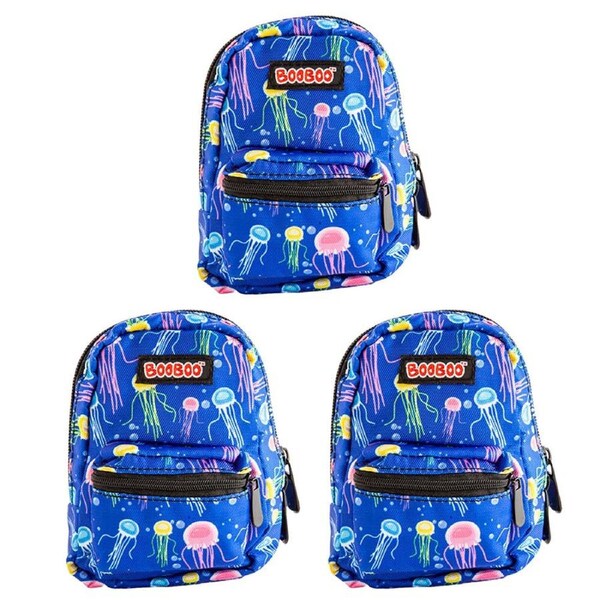3PK MDI BooBoo Aquaworld Backpack Minis Jellyfish Mini Bag/Purse 11x15cm 3y+