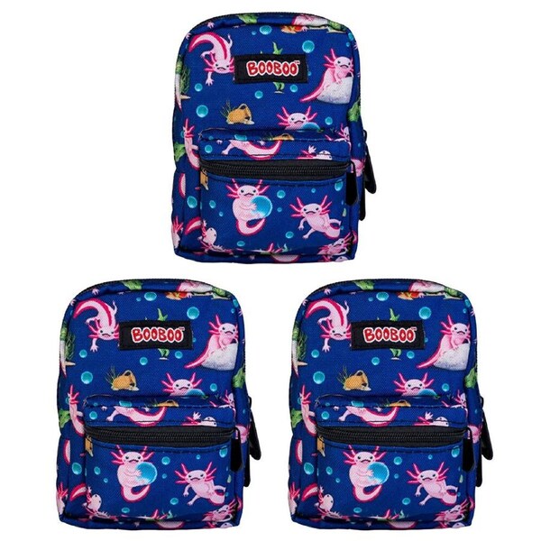 3PK MDI BooBoo Axolotl Backpack Minis Axolotl Mini Bag 11x15cm Kids/Children 3y+