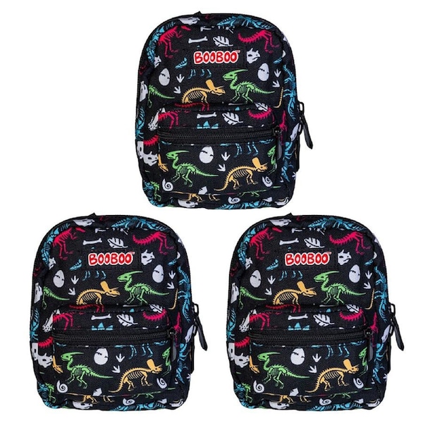 3PK MDI BooBoo Backpack Minis Dinosaur Fossil Mini Bag 11x15cm Kids/Children 3y+