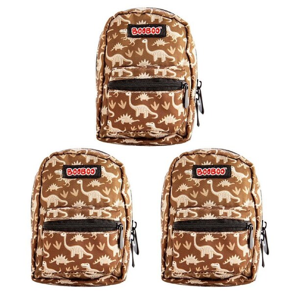 3PK MDI BooBoo Backpack Minis Dinosaur Fossil Mini Bag/Purse 11x15cm Kids 3y+