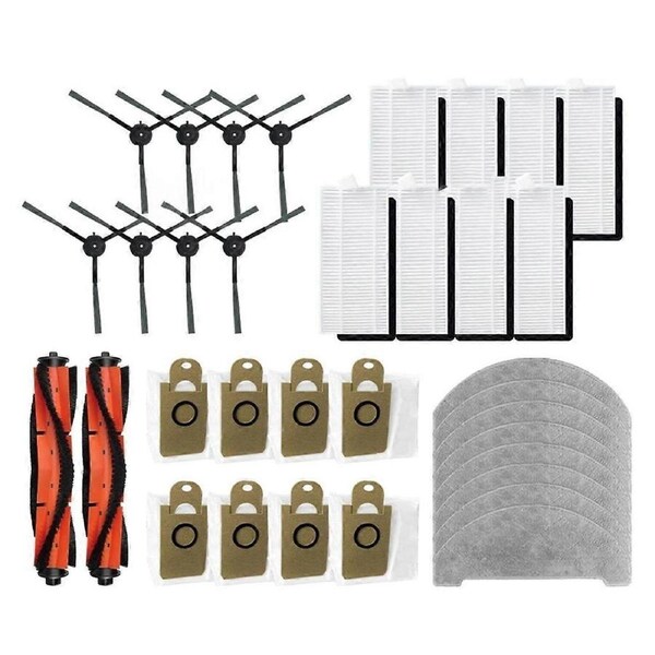 JOYBUY For RV1 Pro Robot Vacuum Replacement Main Sided Brush HEPA Filter Mop Pad Dust Bags Spare Part Acce